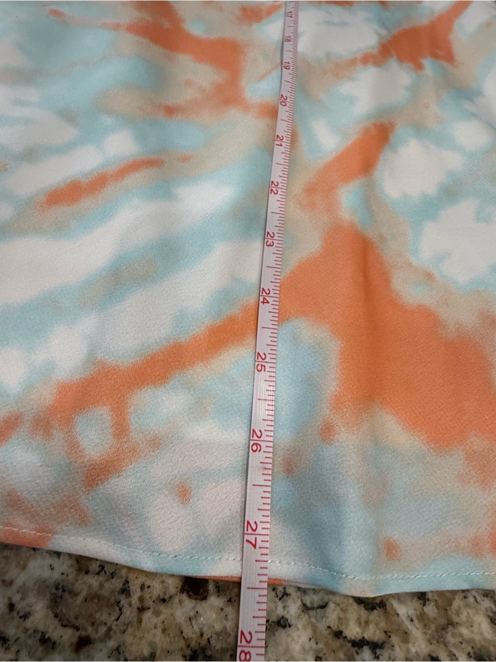 Cotton Candy LA tie dye mini dress back cutout teal orange white SM - Picture 13 of 15